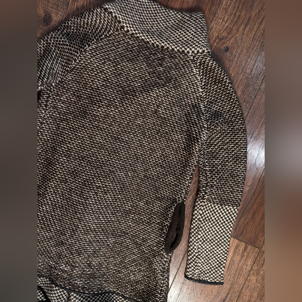 Simply Couture Sweater Women Large Chunky Knit Zipper Neck Open Front Cardigan - Picture 14 of 16